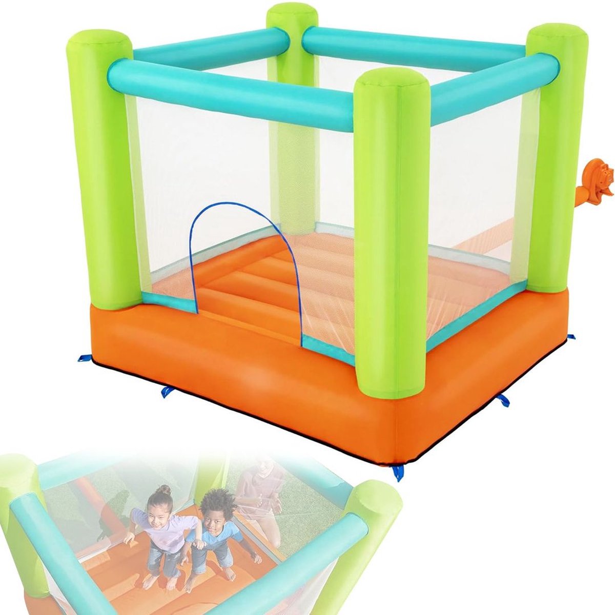   Hoge Kwaliteit Springkasteel - Opblaasbaar Springkasteel - Springkussen voor Kinderen - max 113KG - 194x175x170cm