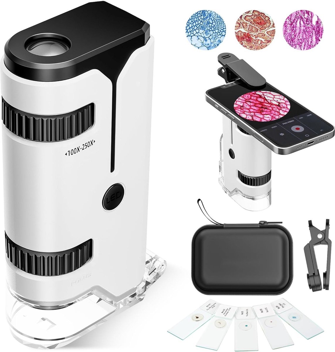 DailySupplies® Microscoop voor Kinderen - 250x - Educatief - Wit