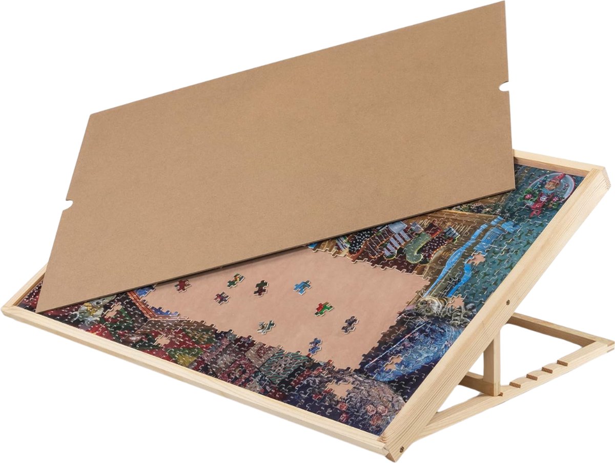 DailySupplies® Puzzeltafel - Puzzelmat - Puzzelmap - Bruin