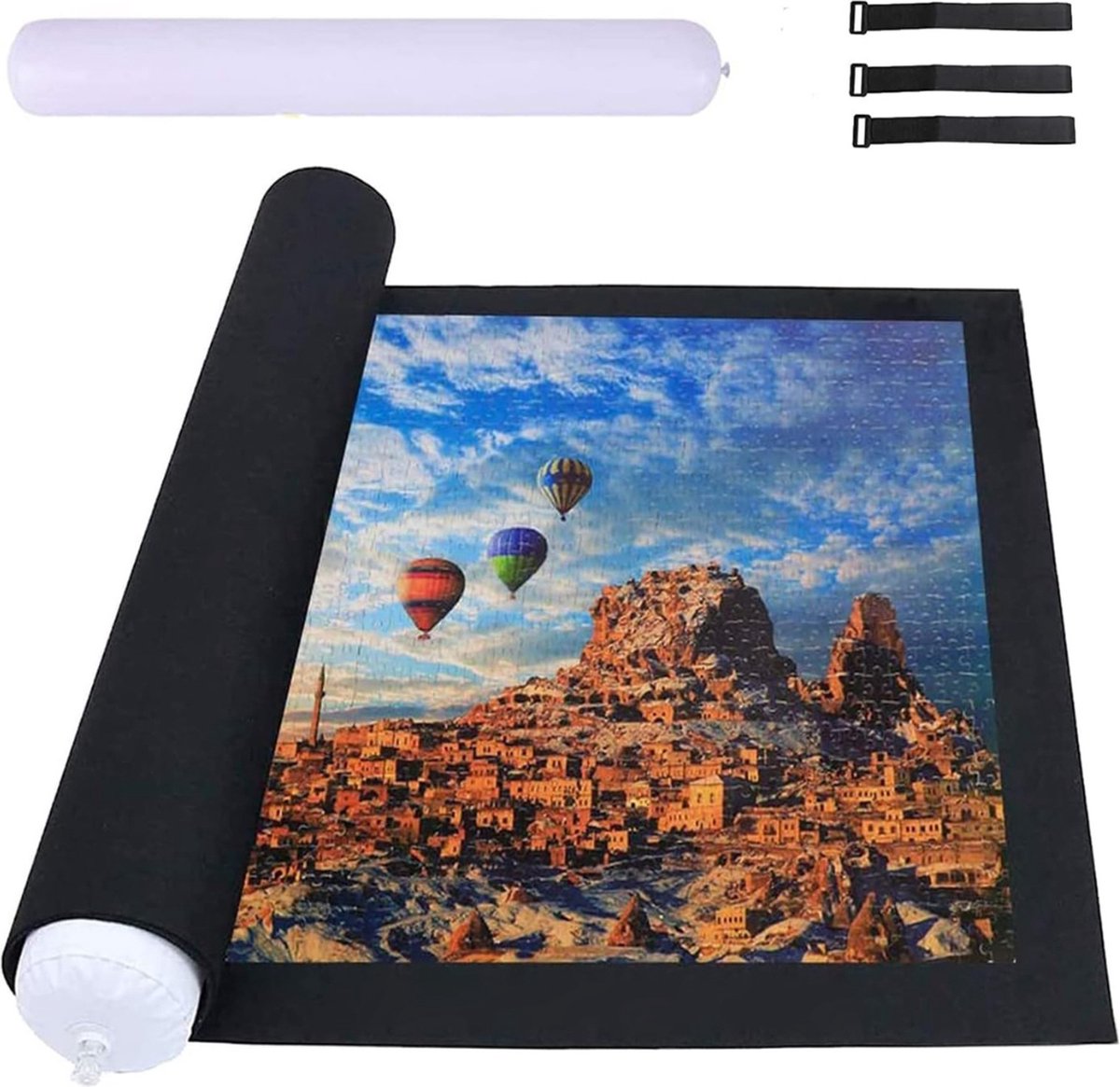   Puzzeltafel -   - Puzzelmap - Puzzelbord - 1500 Stukjes - Zwart