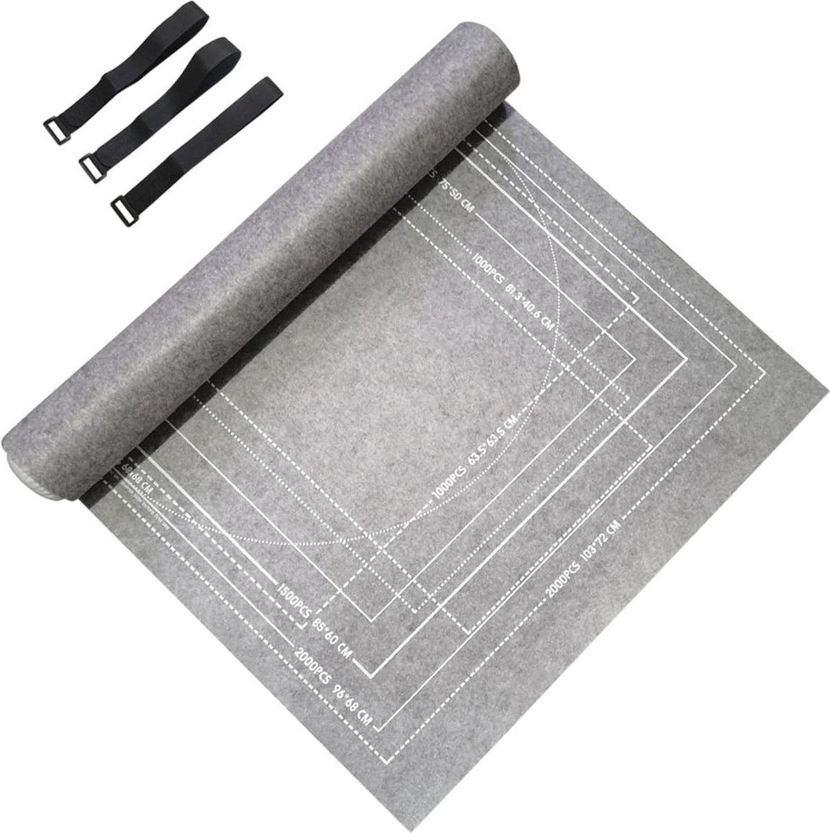   Puzzeltafel -   - Puzzelmap - Puzzelbord - 2000 Stukjes - Grijs