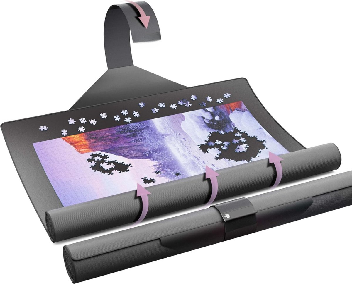 DailySupplies® Puzzeltafel - Puzzelmat - Puzzelmap - Puzzelbord - 3000 Stukjes - Zwart