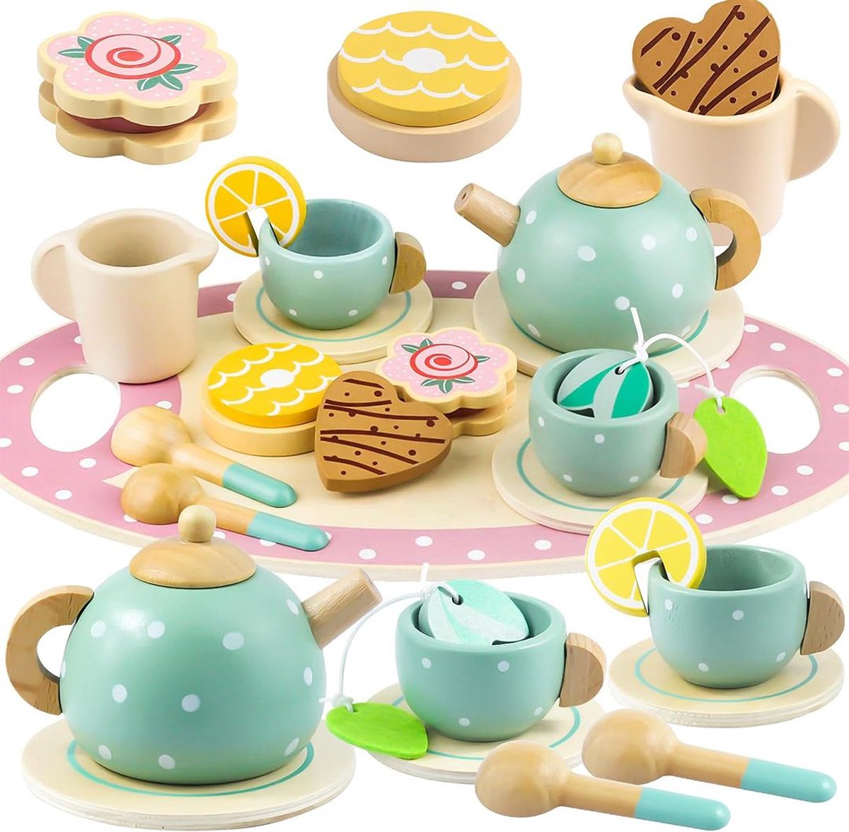 DailySupplies® Theeservies Speelgoed voor Kinderen - Kinderspeelgoed 1 2 3 Jaar en Ouder - Meisjes en Jongens