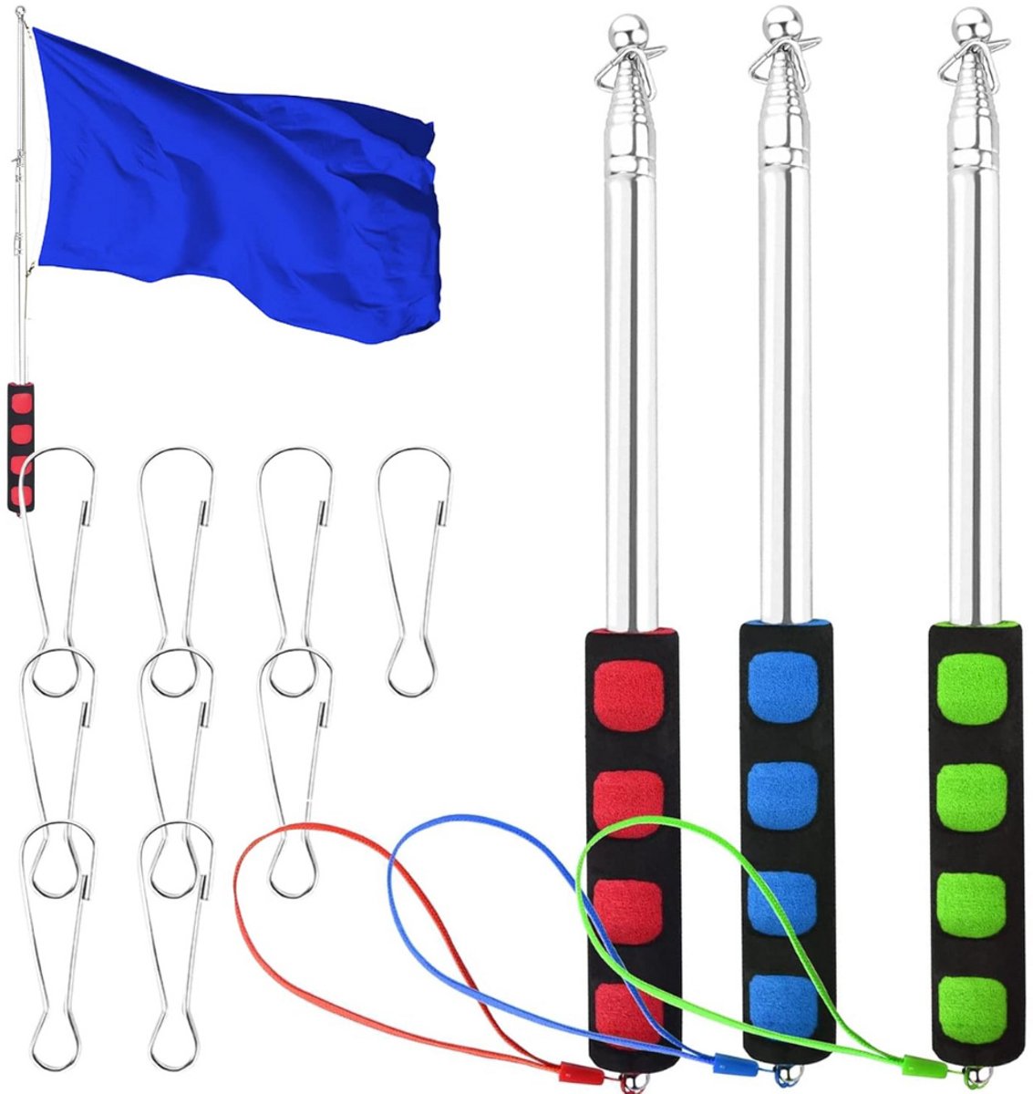 DailySupplies® Vlaggenmast - Vlaggenstok voor aan Huis - Vlaggenmasthouder