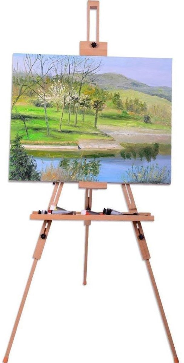 Schildersezel voor Volwassenen - Tafelmodel - Atelierezel - Natuurlijk