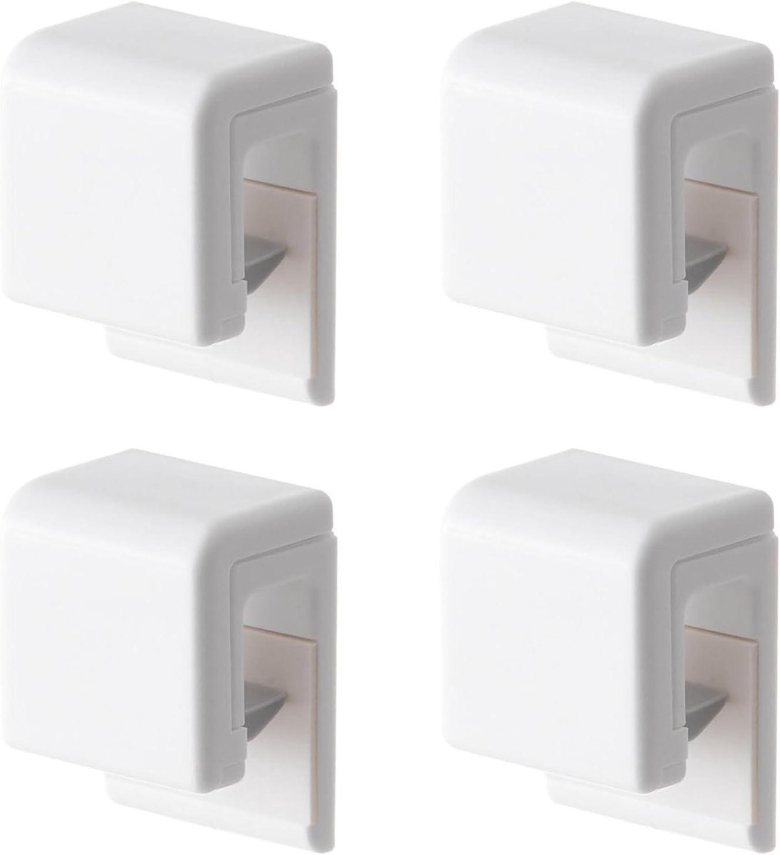 Daity 4 stuks - Tandpastaknijper, kunststof tandpastaroller tubeknijper, zelfklevende tandpastacliphaak