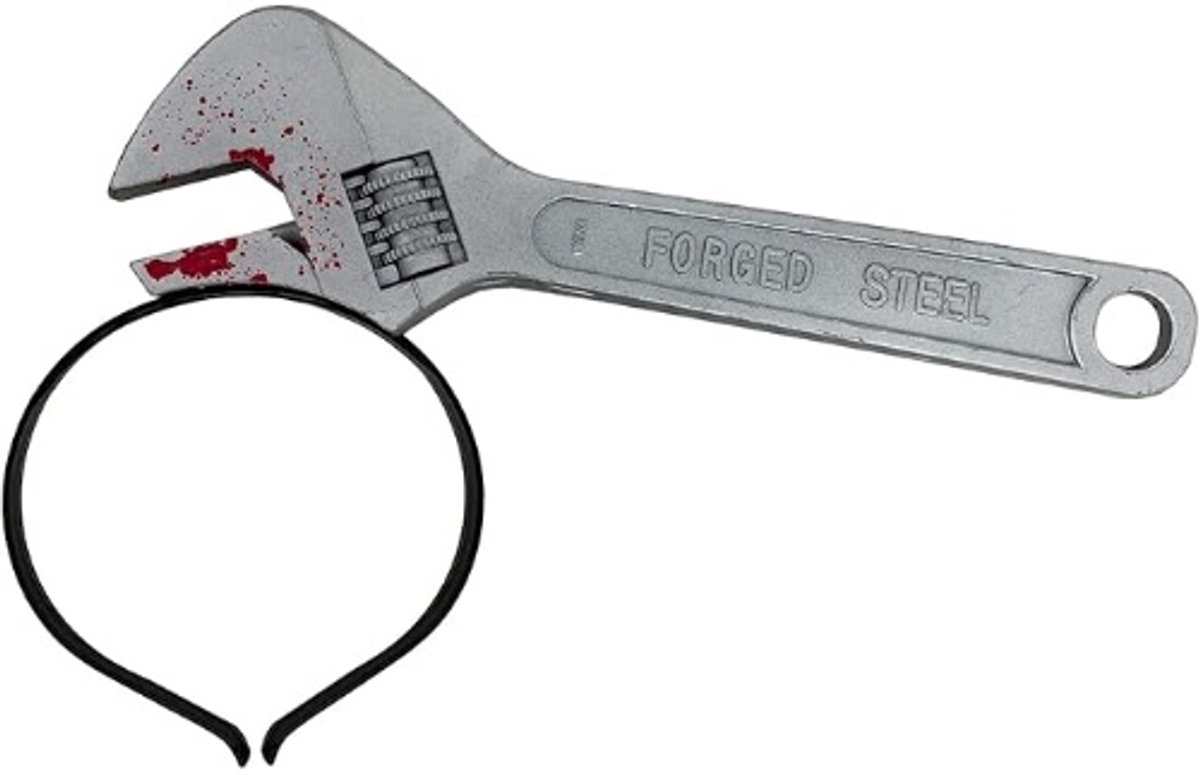 Daity Hoofdband, bloedige moersleutel hoofdband, geschikt voor Halloween, carnaval themafeest kostuum accessoires