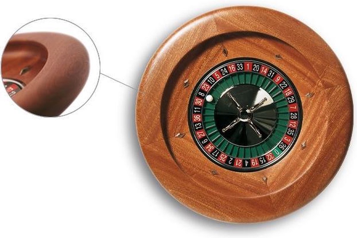 Dal Negro Roulettebak Montecarlo 50 Cm Hout Bruin