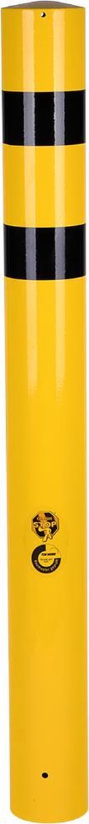 Stalen rampaal voor betonverankering Geel & Zwart  x  x