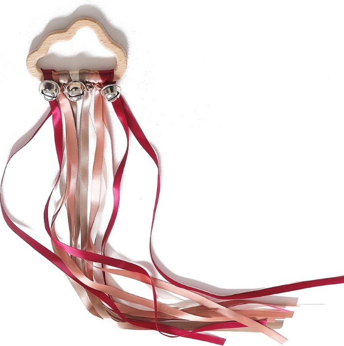 Babyrammelaar-Kinderspeelgoed-Montessori-Babyspeelgoed- Baby-Speelgoed-Roze- Bijtspeelgoed-