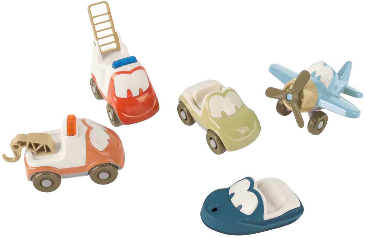 Dantoy BIOplastic speelgoed autos set - duurzaam en milieuvriendelijk.