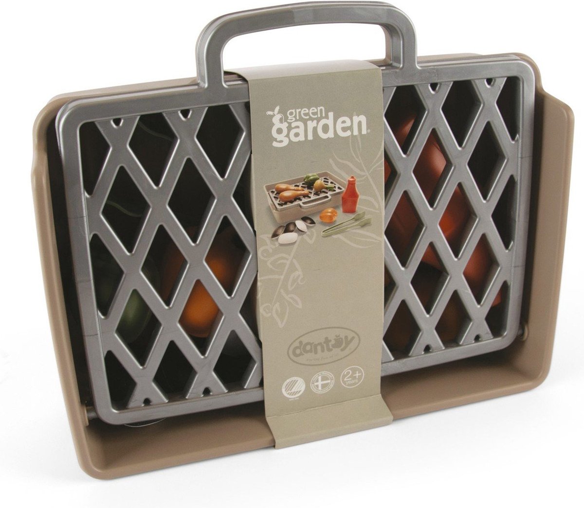 Dantoy grill speelgoedset kleurrijk en stevig voor kinderen.