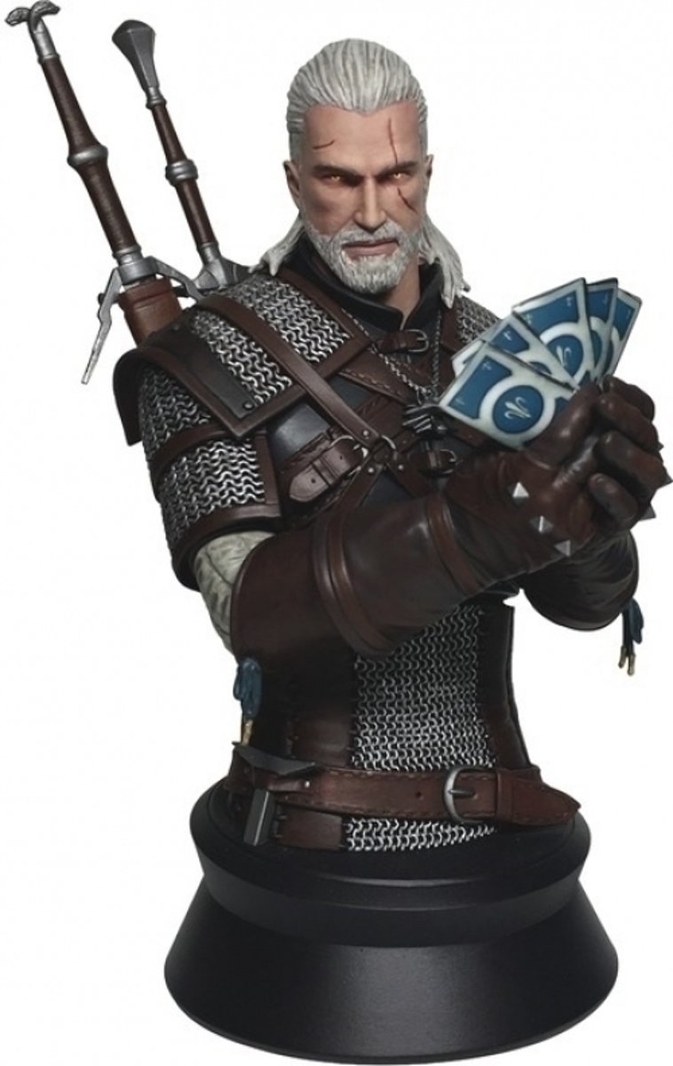 THE WITCHER 3 The Wild Hunt - Geralt Playing Card Bust - 23cm