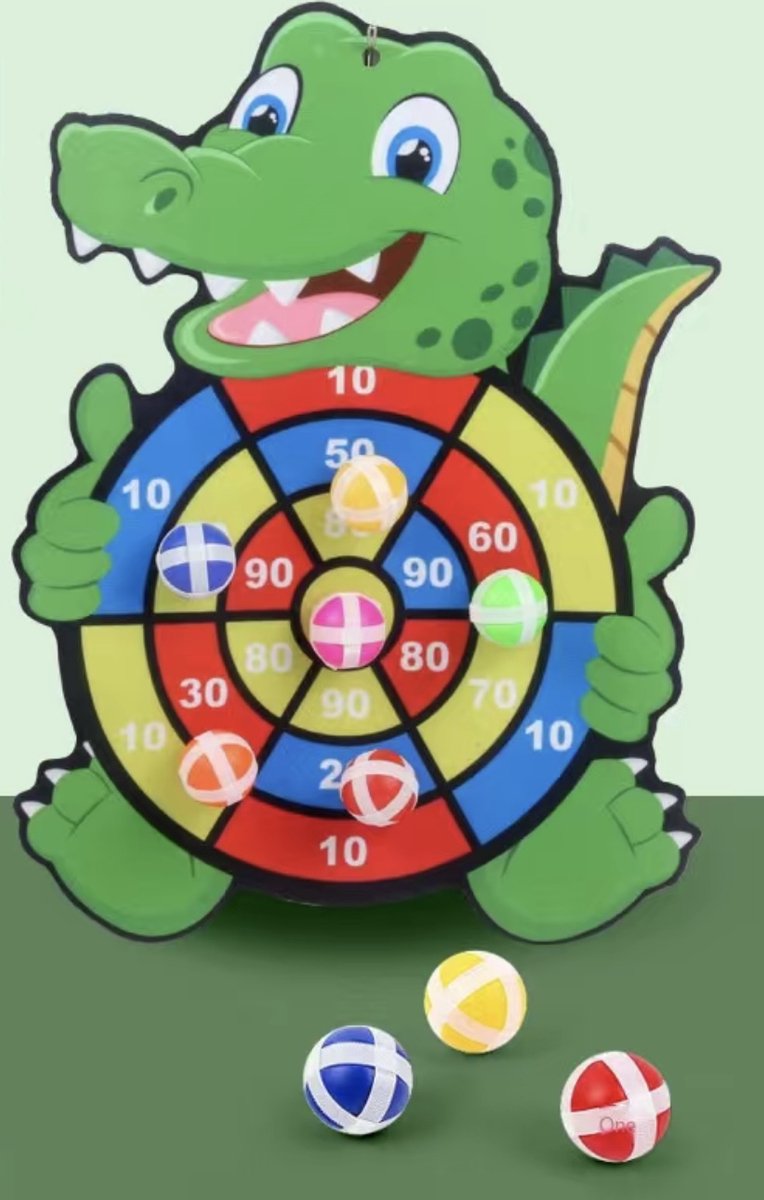   Sticky ball Krokodil spel kinderen - inclusief 3 balletjes