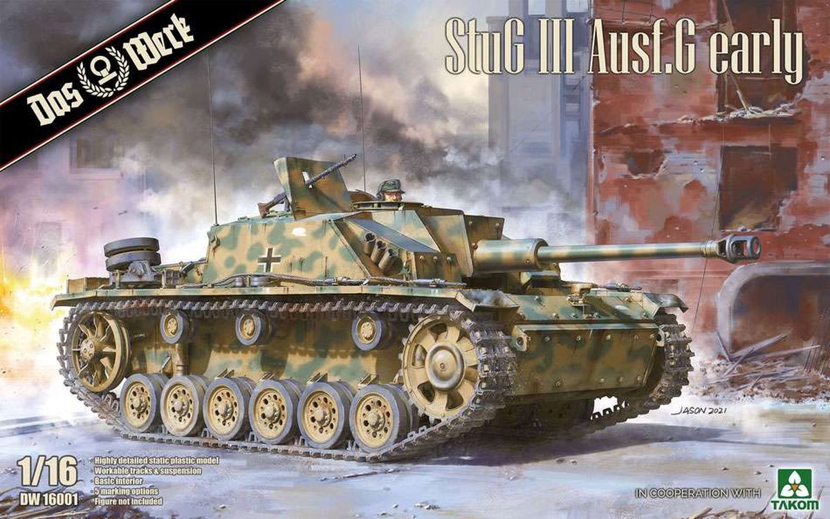 1:16 Das Werk 16001 StuG III Ausf.G early Tank Plastic kit