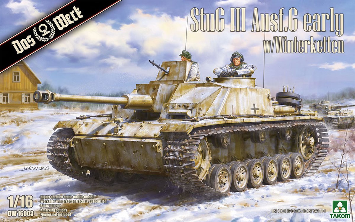 1:16 Das Werk 16003 StuG III Ausf. G early with Winterketten Plastic kit
