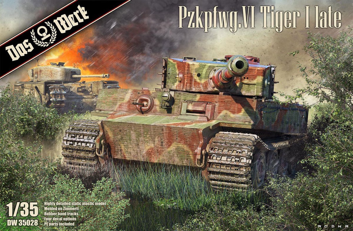 1:35 Das Werk 35028 PzKpfwg.VI Tiger I late Plastic kit