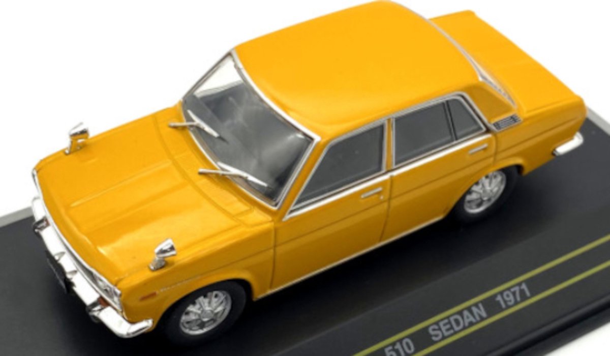 Datsun 510 Sedan 1971 Donker Geel - Model 1/43 - First:43