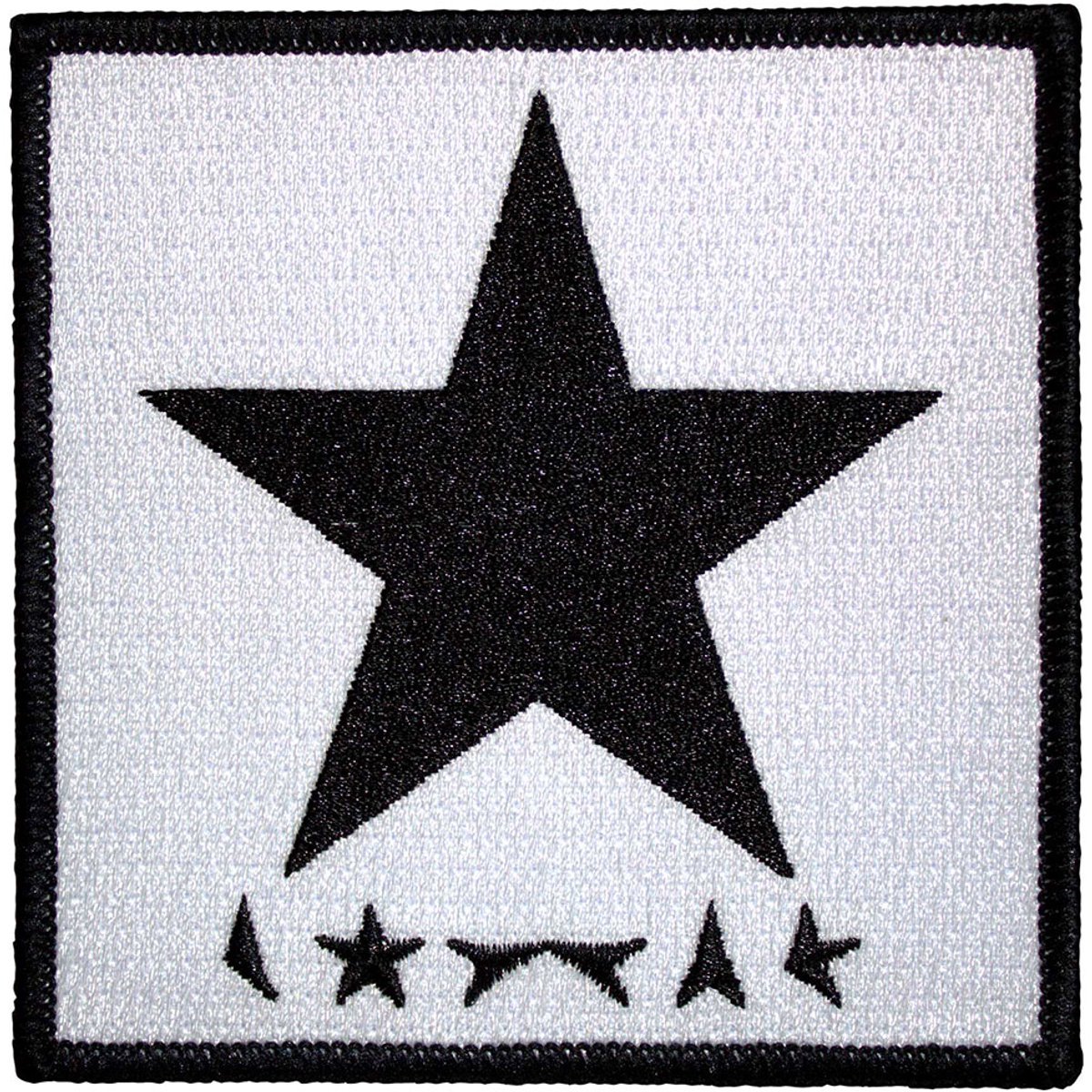 David Bowie - Blackstar On White Patch - Wit/Zwart
