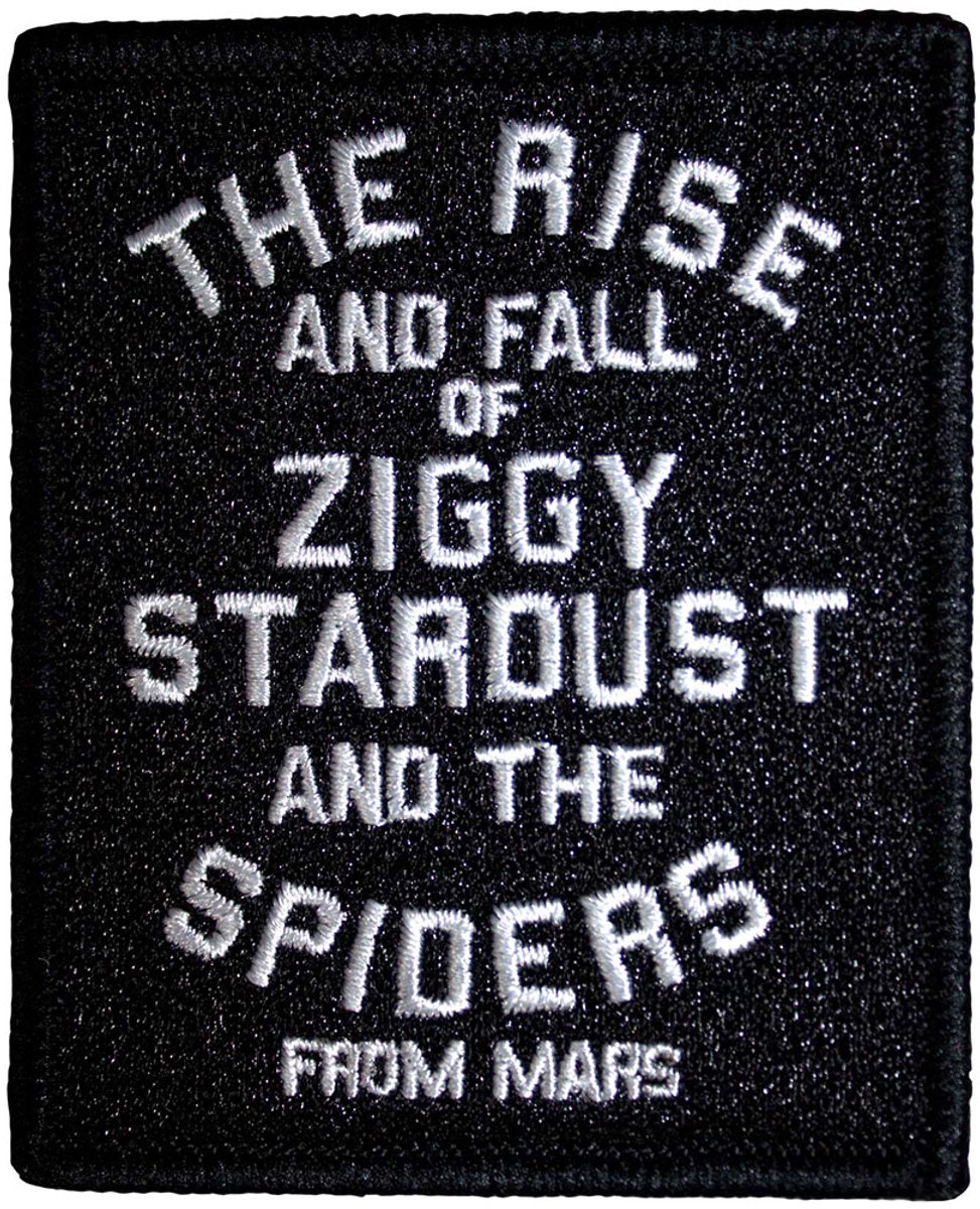 David Bowie - The Rise and Fall Patch - Zwart/Wit