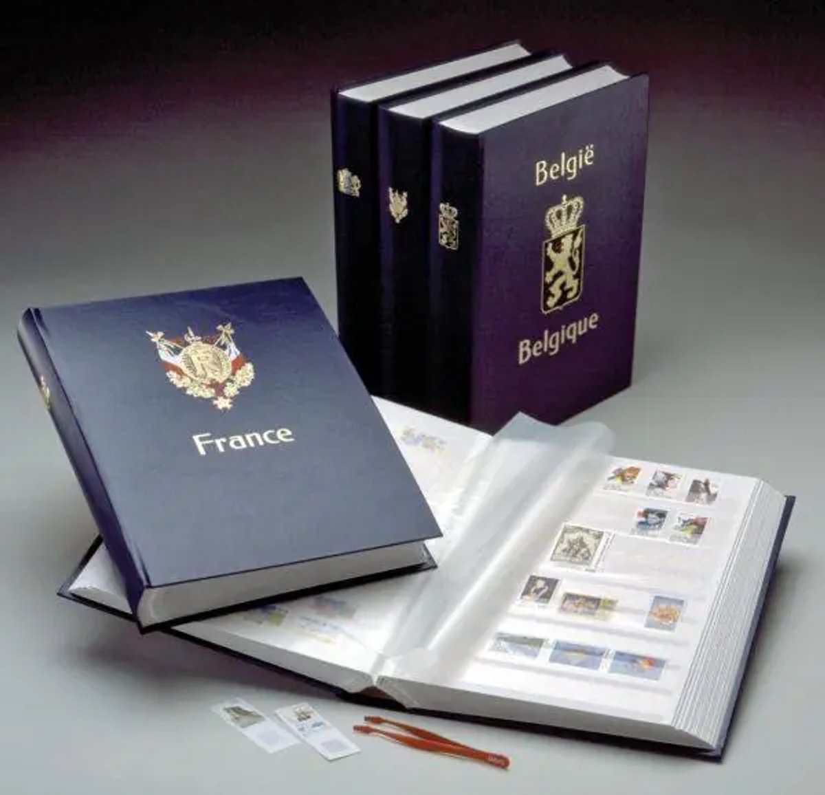 De insteekboeken G met landswapen Frankrijk van DAVO