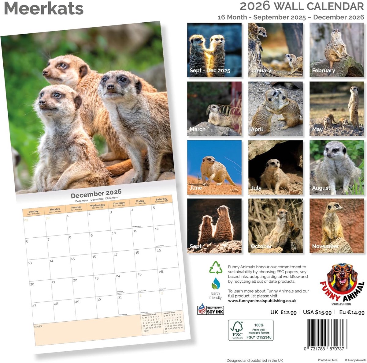 Stokstaartjes Kalender 2026