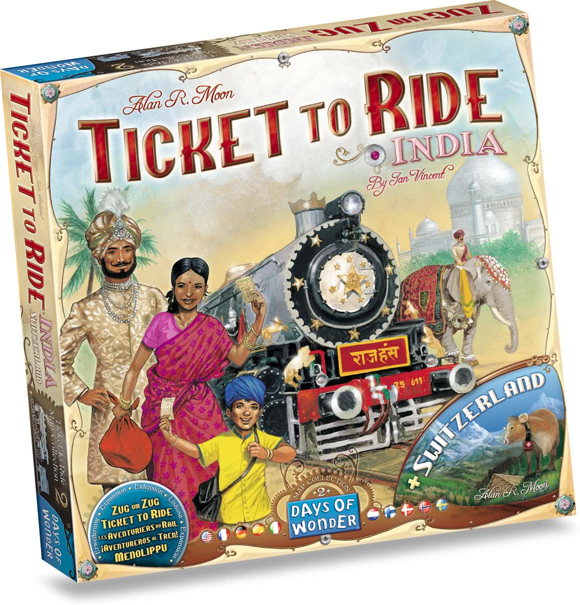 Ticket to Ride India/Zwitserland - Bordspel