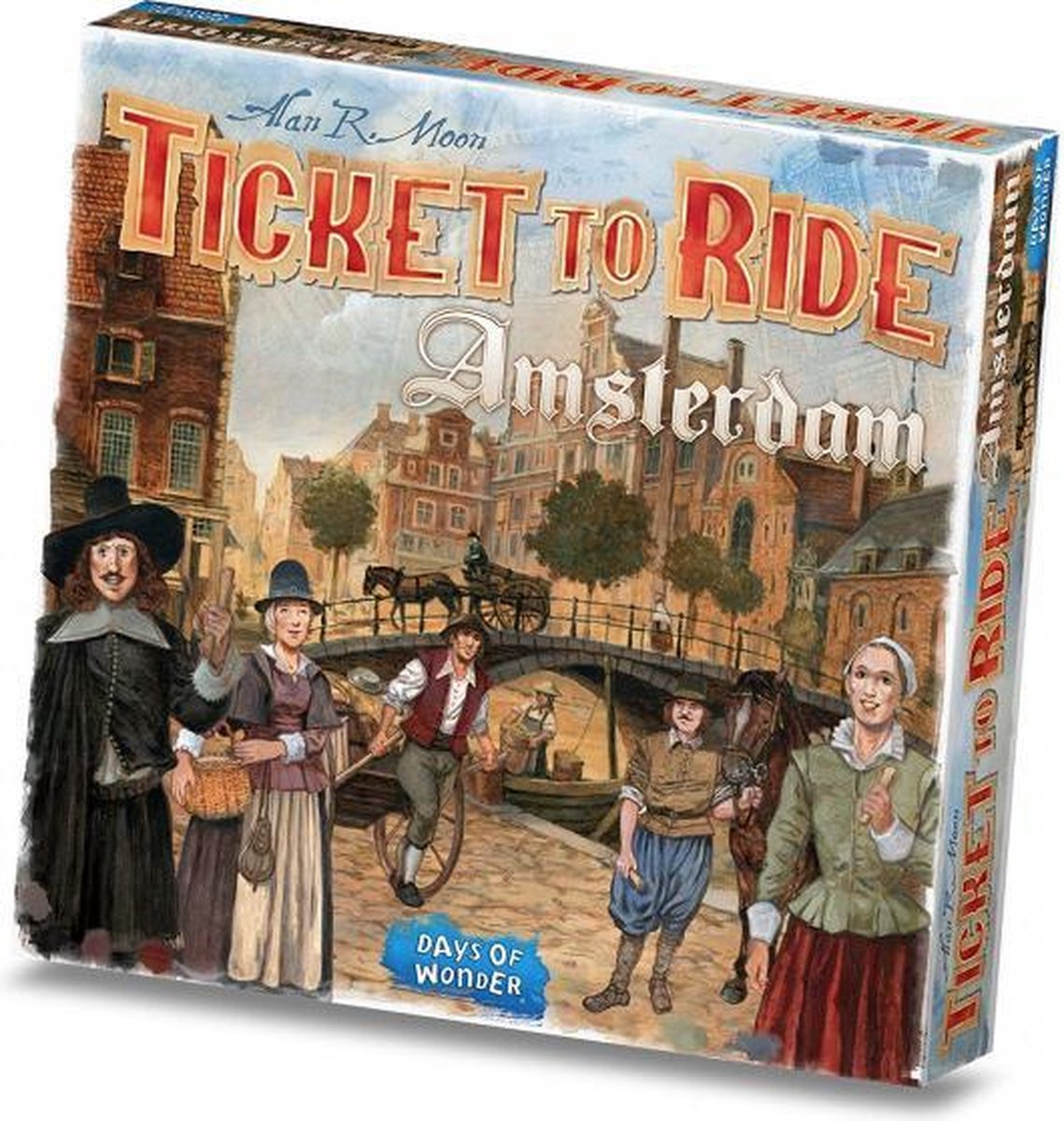 bordspel Ticket to Ride Amsterdam karton 154-delig