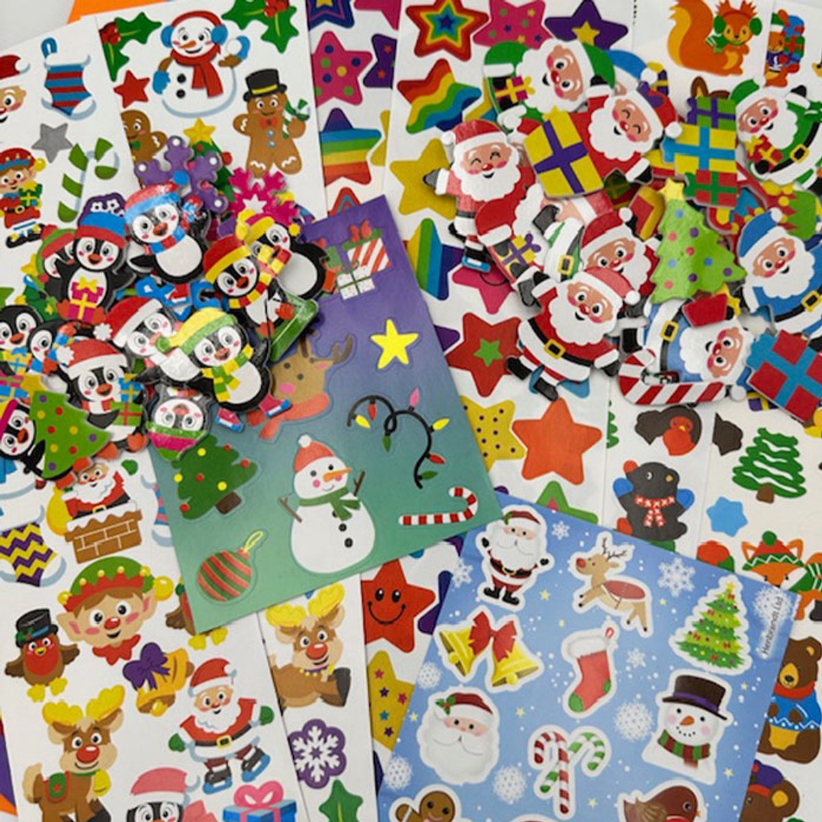 Stickerpakket Kerst - Kerst Stickers - Kerst Stickervellen - Foamstickers