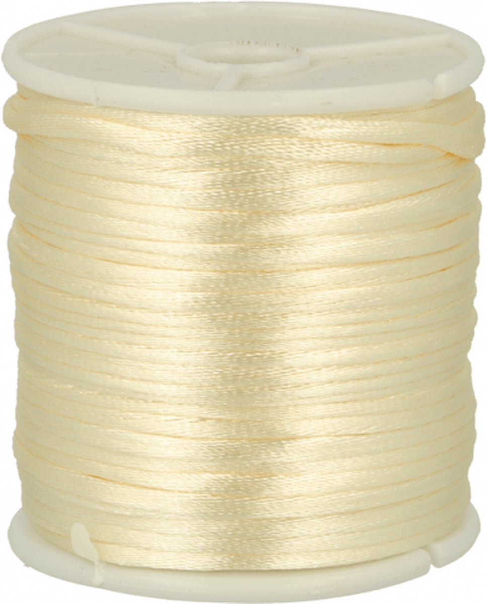 089 JAPANS SATIJNKOORD 3MM - KUMIHIMO - CREME