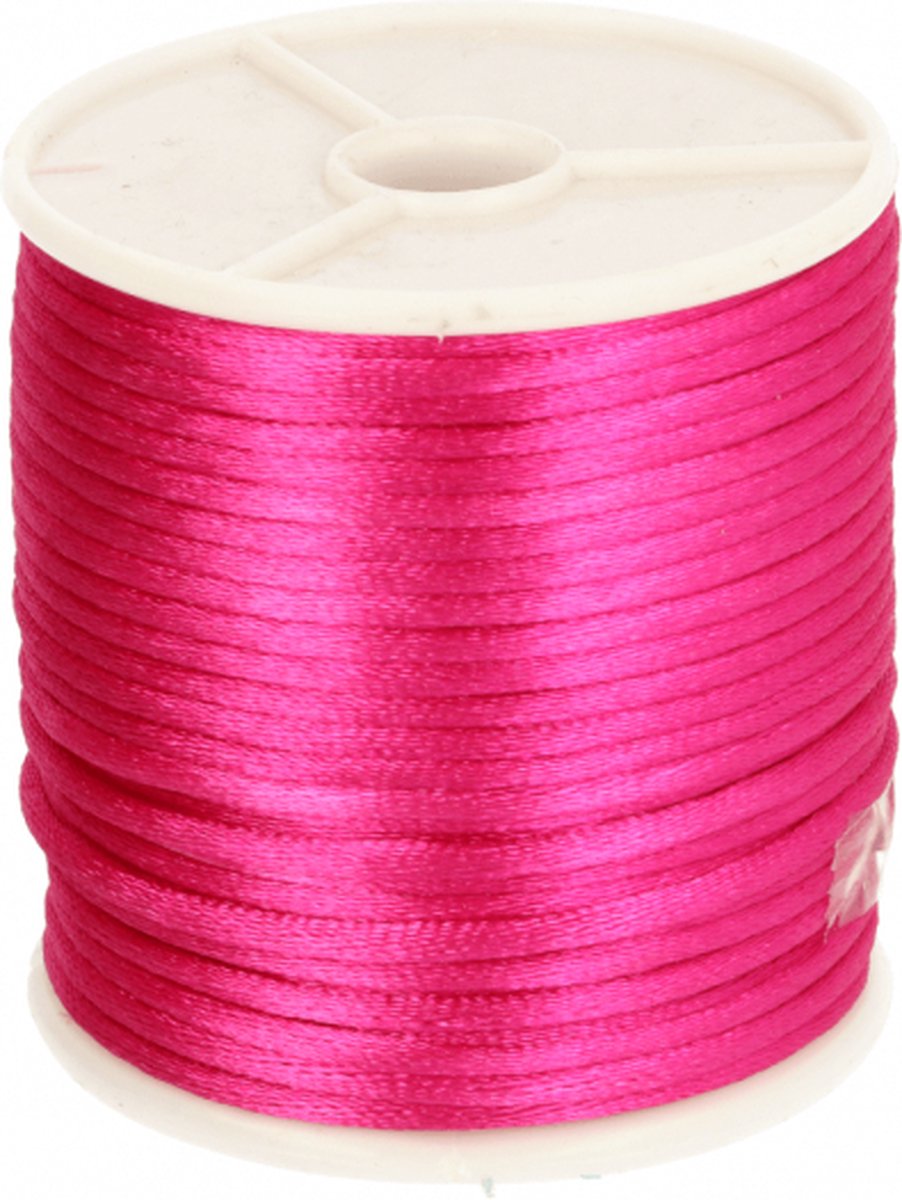 786 JAPANS SATIJNKOORD 3MM - KUMIHIMO - ROZE