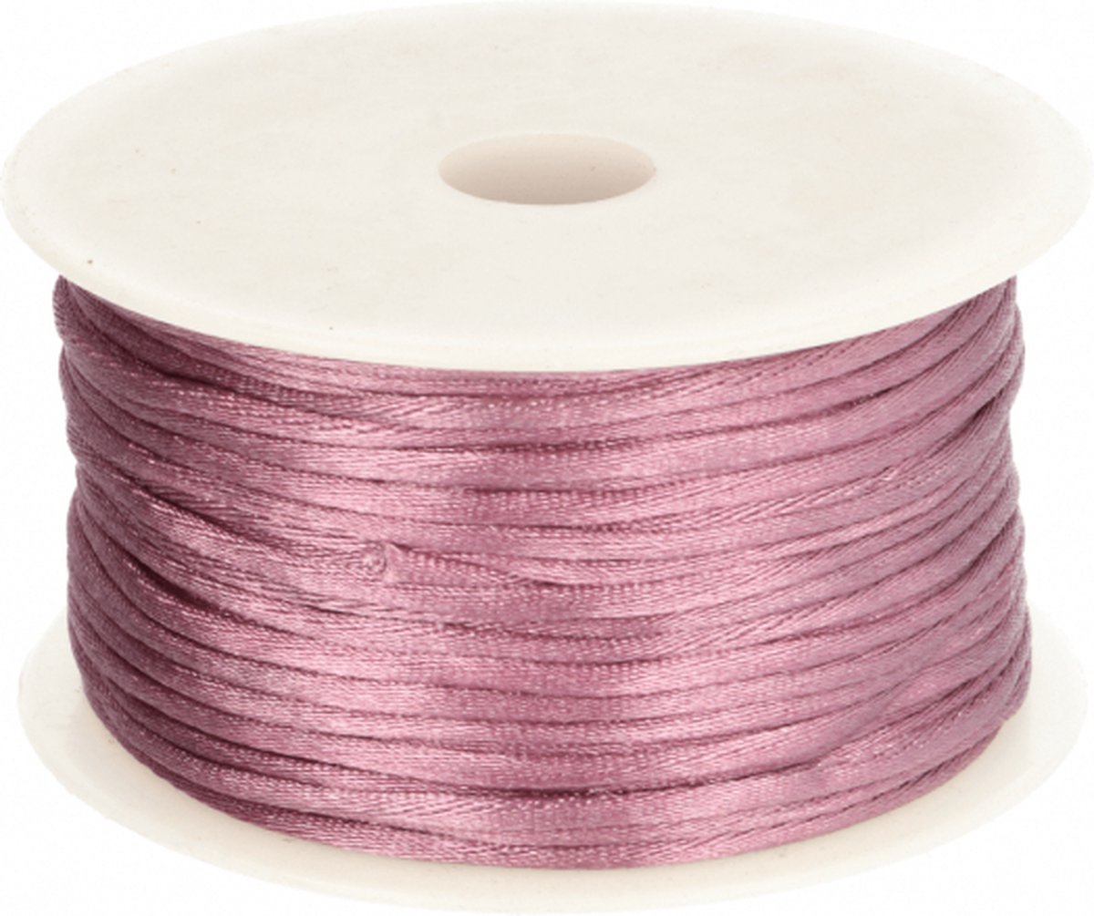 9 JAPANS SATIJNKOORD 3MM - KUMIHIMO - LILA