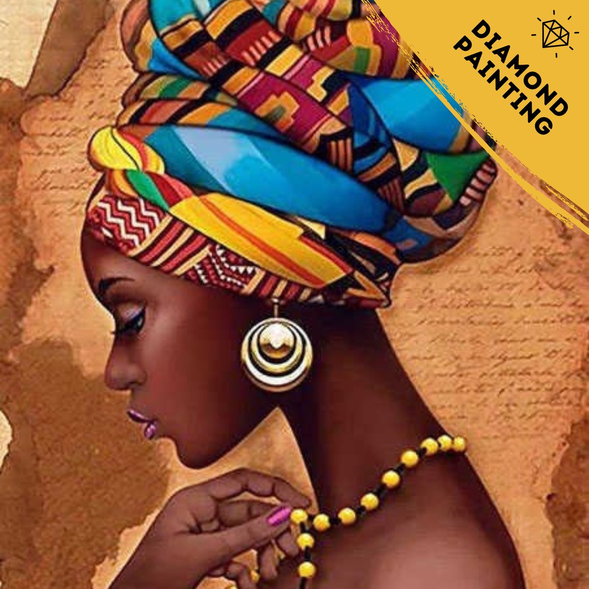 De Hobby Planeet Diamond Painting Mensen 30x40cm - Diamond Painting Volwassenen - Pakket Volledig