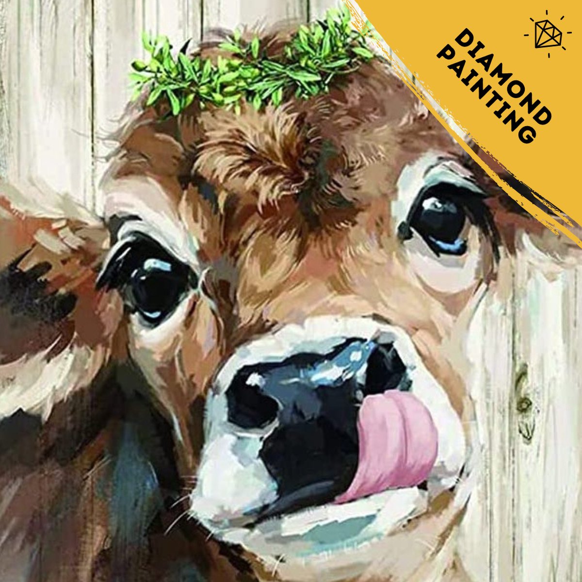 Diamond Painting Koe - 30x40cm