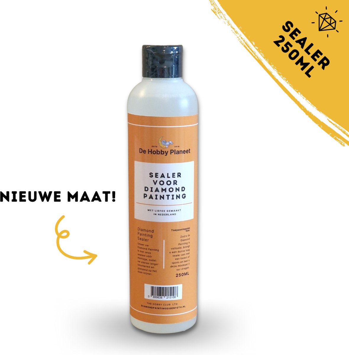 Diamond Painting Sealer 250ml - Diamond Painting Vernis - Diamond Painting Afdichting