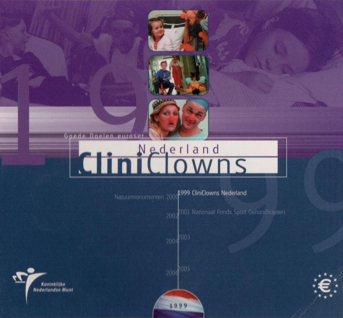 Goede Doelen euro muntset 1999: Cliniclowns