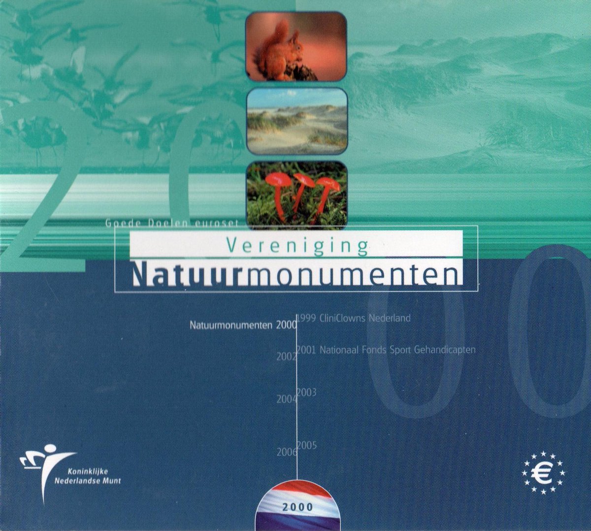 Goede Doelen euro muntset 2000: Vereniging Natuurmonumenten