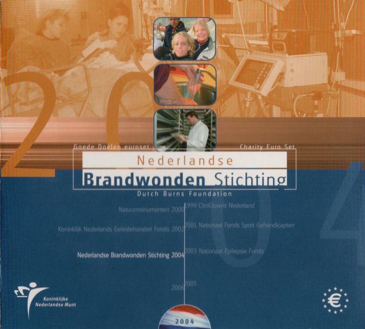 Goede Doelen euro muntset 2004: Nederlandse Brandwonden Stichting