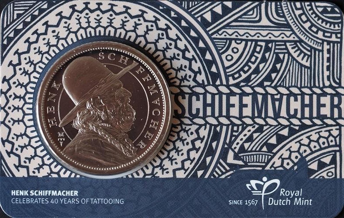 Henk Schiffmacher Penning in coincard