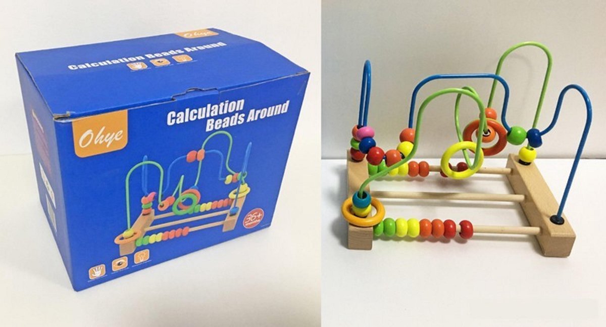 Houten activity center en telraam