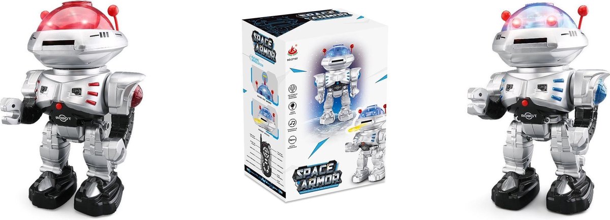 RC Robot met schietende foam schijven