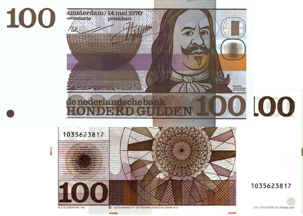 100 Gulden 1970 Michiel de Ruyter