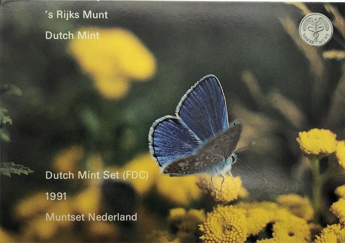 Set munten 1991 - Rijksdaalder - gulden - 25 cent - 10 cent - 5 cent