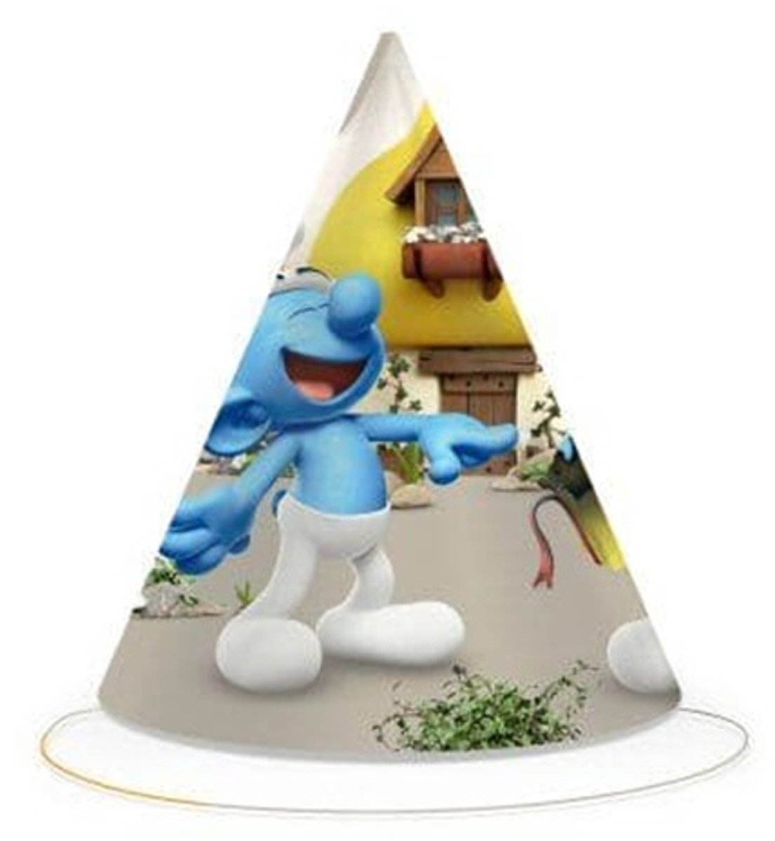 6 feesthoedjes van de smurfen - met Lolsmurf - 11 x 16 cm