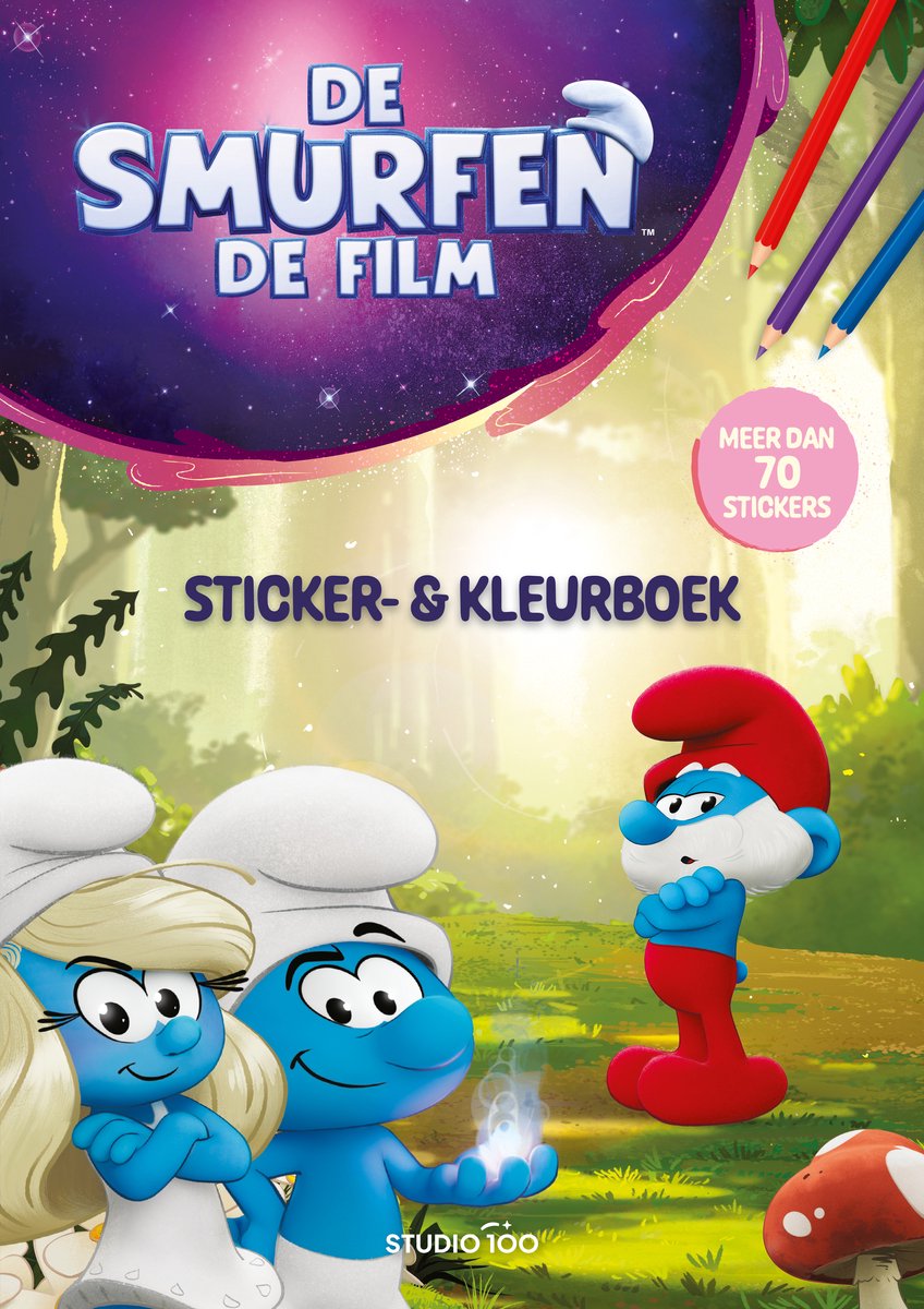 De Smurfen : sticker- en kleurboek van de film