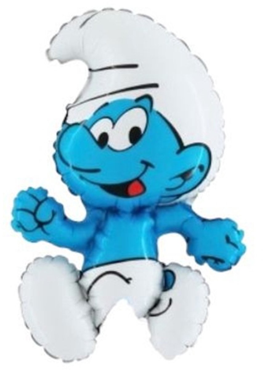 Folie Ballon - Gewone Smurf - 35 cm