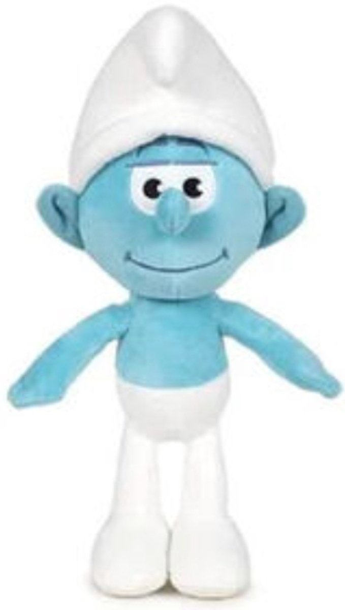 Vrolijke Smurf - De Smurfen 2025 Pluche Knuffel 32 cm - The Smurf Plush Toy - Speelgoed Knuffels Kinderen Jongens Meisjes - Nieuwe Bioscoopfilm