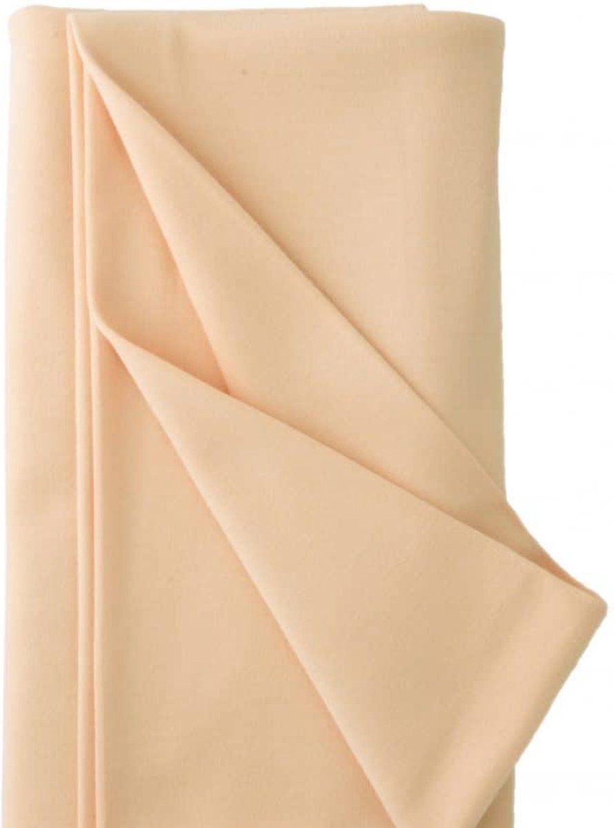 De Witte Engel - Poppentricot / Doll Jersey - zalm T102 - 100 cm x 80 cm breed