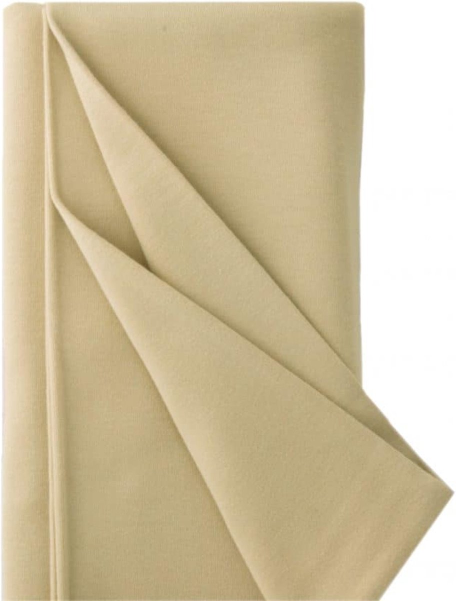 De Witte Engel - Poppentricot/Doll Jersey - lichtbeige T116 - 100 cm x 80 cm breed