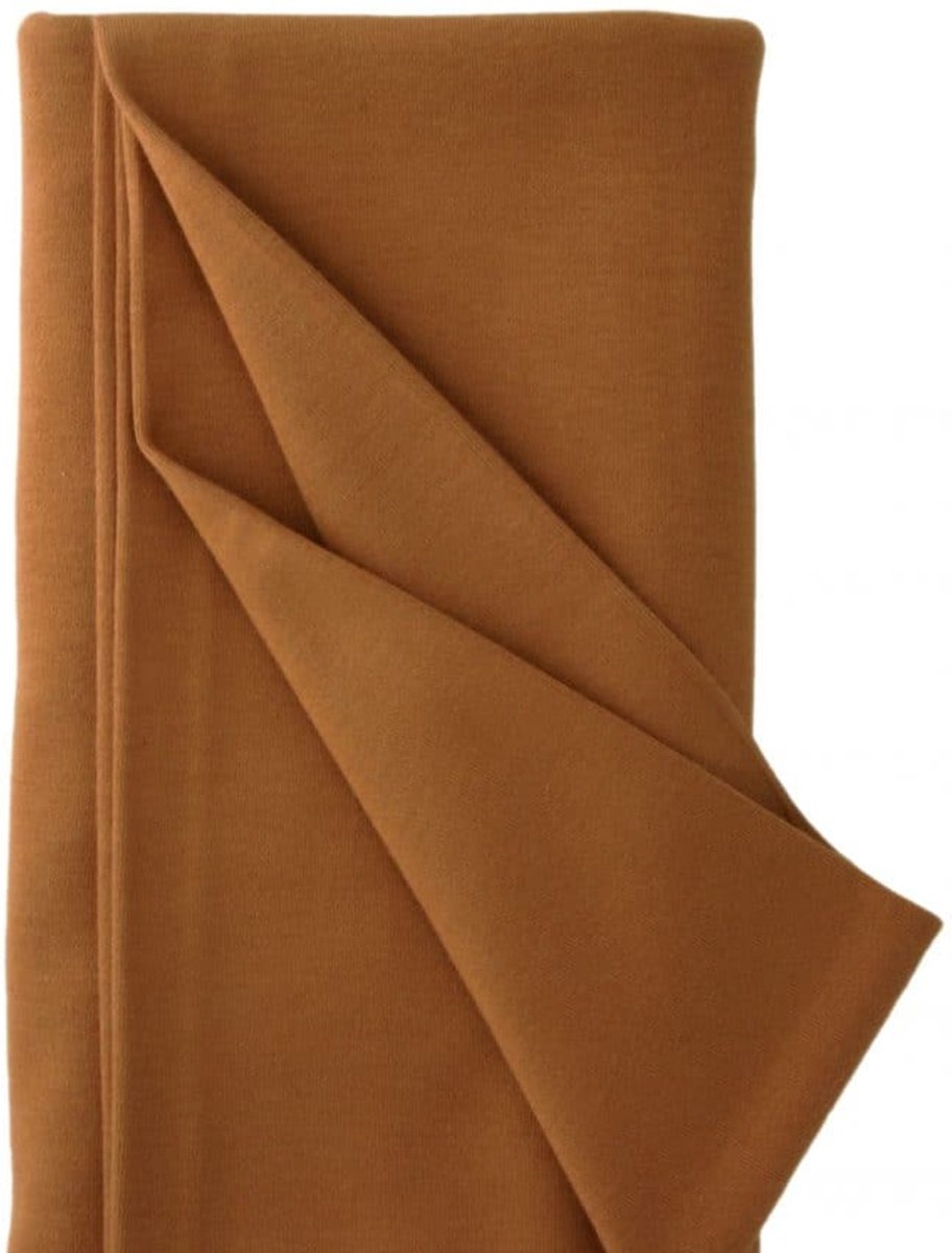 De Witte Engel - Poppentricot/Doll Jersey - roodbruin T106 - 50cm x 80 cm breed